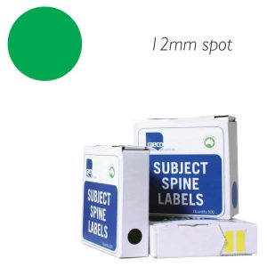 Identification Shape Labels 12 D mm GREEN/PKT 500