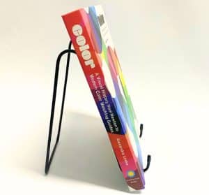 WIRE BOOK EASEL LARGE 230H x 120W x 180D, 40 LIP MM BLACK PK OF 12