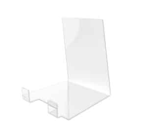 BOOK EASEL BUDGET – ACRYLIC – 120 H X 105 W X 110 D MM CLEAR