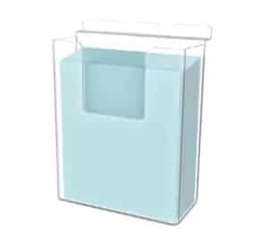 BROCHURE HOLDER FLUSH – A4 ACRYLIC  250 H X 235 W X 30 D MM