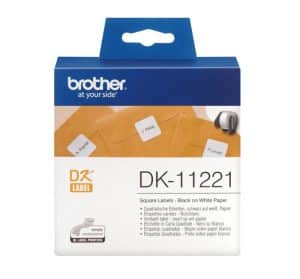 BROTHER SPINE LABEL PAPER 23 H X 23 W MM WHITE PAPER PKT 1000