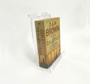 SLATWALL ACRYLIC BOOK HOLDER FICTION – THICK BOOK 190 H X 148.5 W X 69 D MM