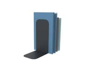 BOOKEND STEEL BIG BOOK [EA] 300 H X 140 W X 195 D MM CHARCOAL