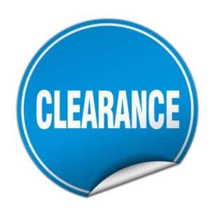 CLEARANCE