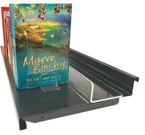 BOOK ALIGNMENT STRIP – EXPRESSIONS – ACRYLIC L SHAPED 845L x 100W x 50H