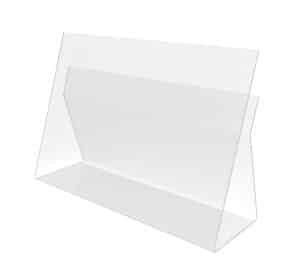 BOOK DISPLAYER – ACRYLIC SMALL 200 H X 297 W X 90 D MM