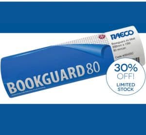 BOOKGUARD 80 MATT 300 MM X 15 M ROLL PVC